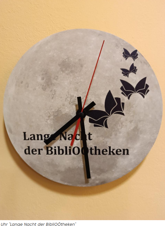 Uhr der langen Nacht der Bibliotheken