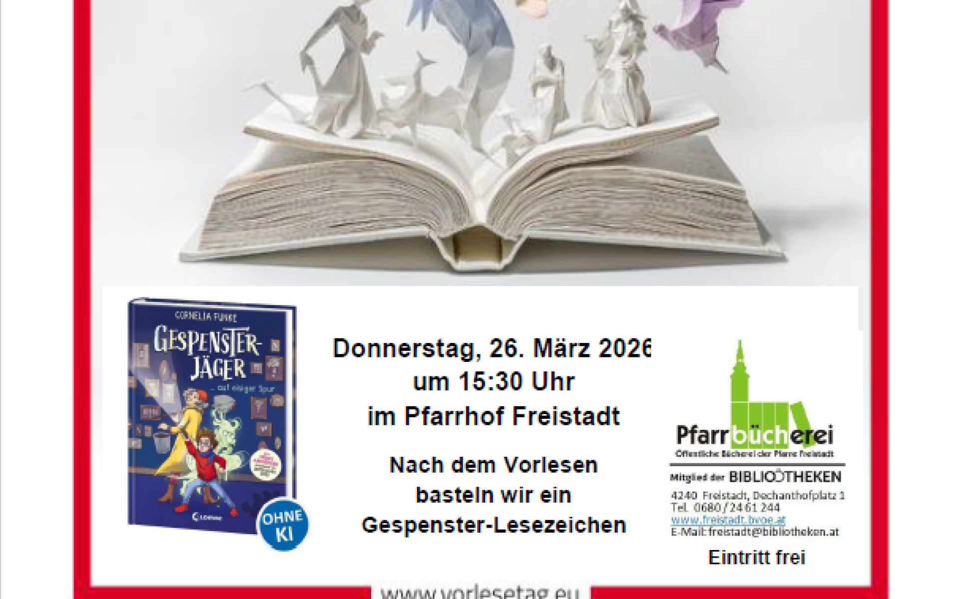 Lesen beflügelt die Fantasie vorlesen auch